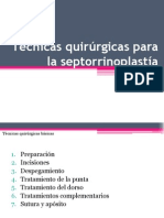 Técnicas Quirúrgicas para La Septorrinoplastía Ale!