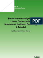 Performance Analysis of Linear Codes Under Maximum Likelihood Decoding a Tutorial