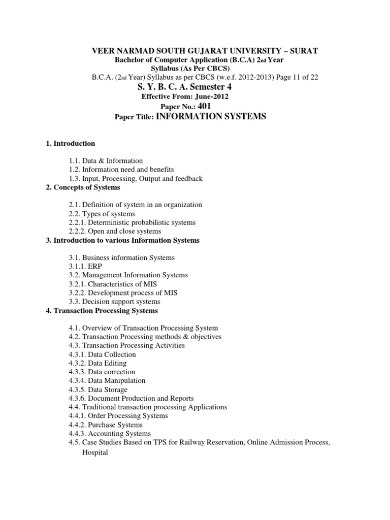 BCA 2nd Year Syllabus Overview | PDF | Dynamic Html | Software Testing