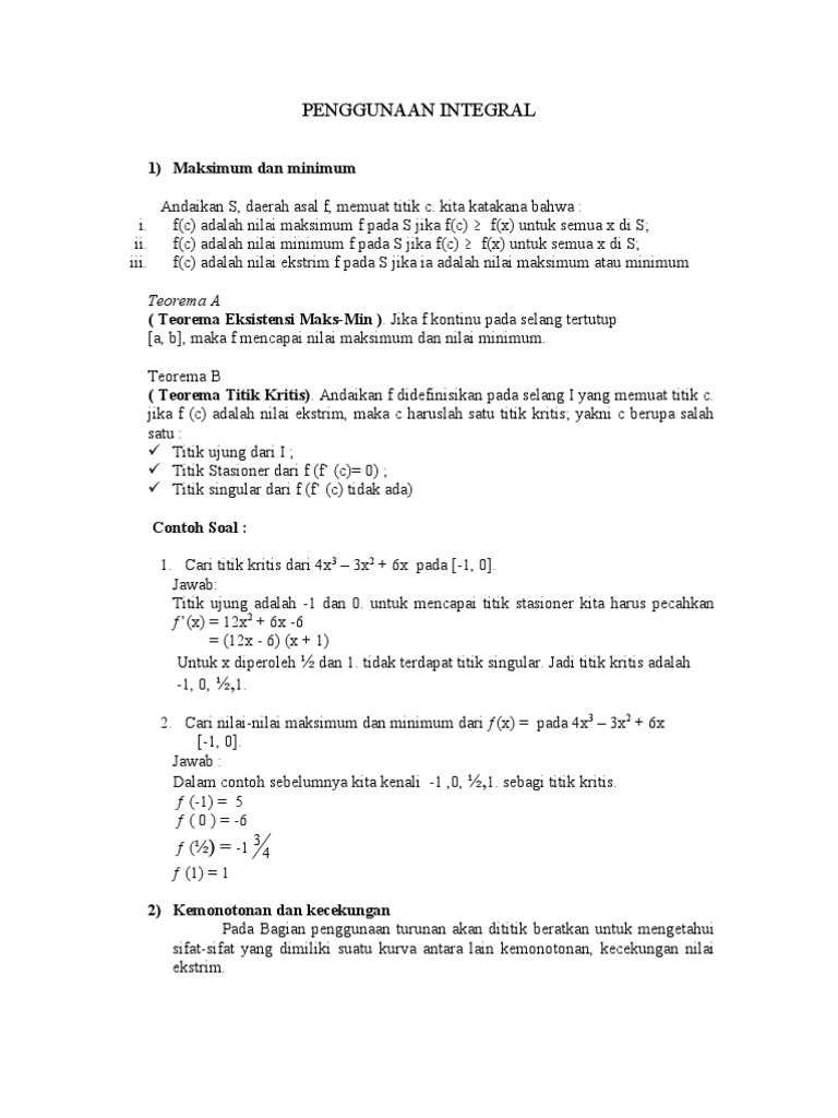 Kalkulus Yang Dah Bener2 Jadi