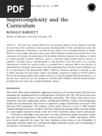 Barnett Supercomplexity and the Curriculum
