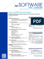 Folleto Software UNIS - UNIWORK (Control de Accesos y Control de Presencia)