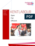Kent Labour Party Manifesto 2013