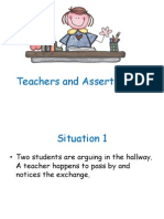 Non-Assertive Teacher, Assertive Teacher and Hostile Teacher