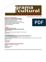 Programa Cultural 2013 (8 de Abril)