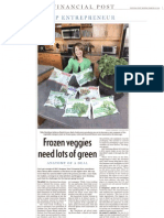 Cookin' Greens Finacial Post