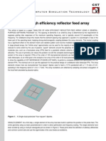 Analysis of A High Efficiency Reflector Feed Array