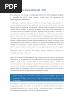 A importância da reabilitação física