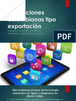 Aplicaciones colombianas tipo exportación elizabeth casasbuenas