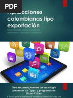 Aplicaciones colombianas tipo exportación elizabeth casasbuenas