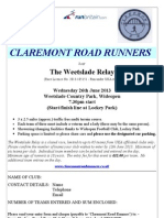 Claremont Road Runners: The Weetslade Relay