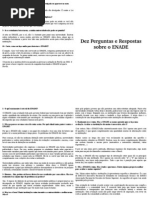 Enade Perguntas e Respostas