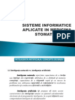 Sisteme Informatice Aplicate in Medicina Stomatologica