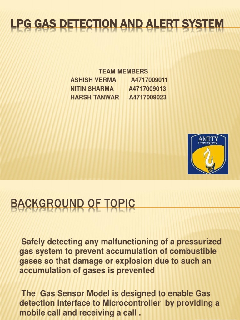 LPG Gas Detection System Overview | PDF | Computers