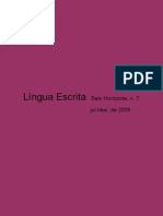 Lingua Escrita n. 7 2009