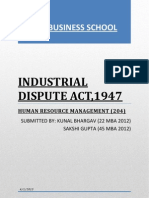 Industrial Dispute Act 1