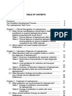 Leptospirosis GUIDELINES (Contents)