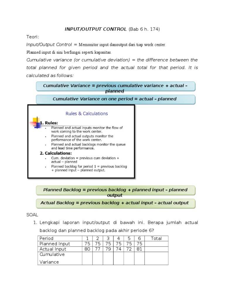 Contoh Soal Input Output Control | PDF