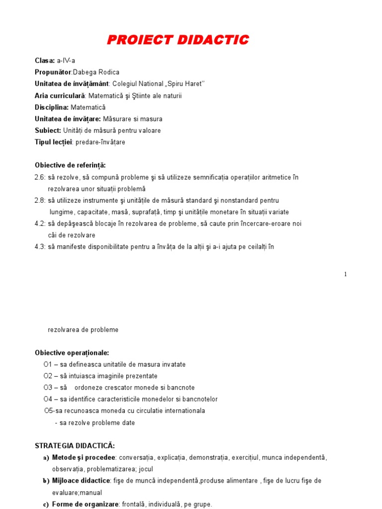 Insp Proiectdidactic Matematica