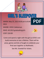 Girls Sleepover Poster