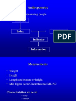 Anthropometry: - Technique of Measuring People