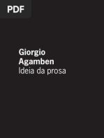 Agamben Ideia Prosa