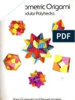 Geometric Origami Modular Polyhedra