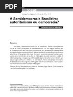 NÓBREGA JR, José Maria Pereira da - A Semidemocracia Brasileira