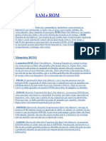 Memórias RAM e ROM: Características e Funcionamento