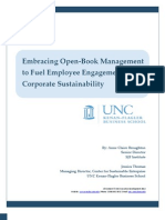 Embracing Open–Book Management to Fuel Employee Engagement and Corporate Sustainability