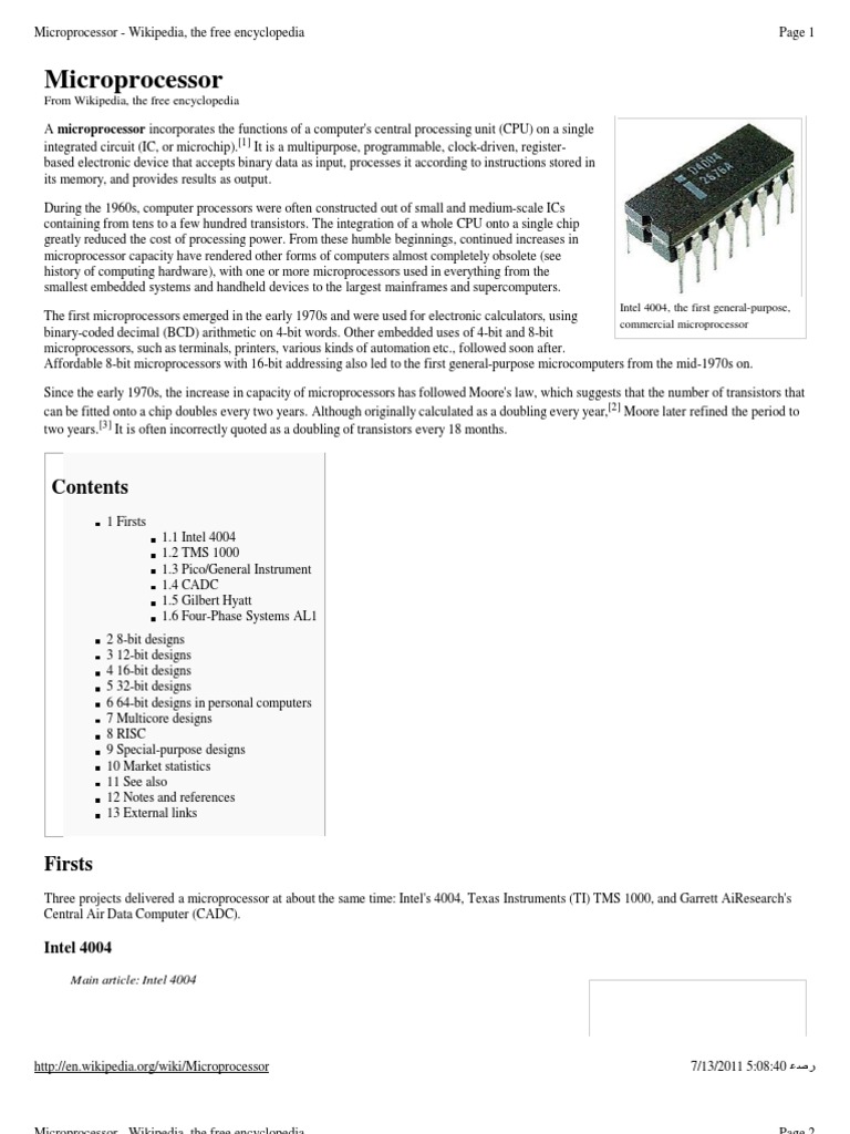 2_Microprocessor Wikipedia Microprocessor 64 Bit Computing