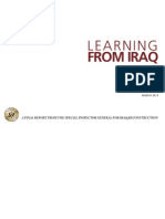 A Final Report From The Special Inspector General For Iraq Reconstruction