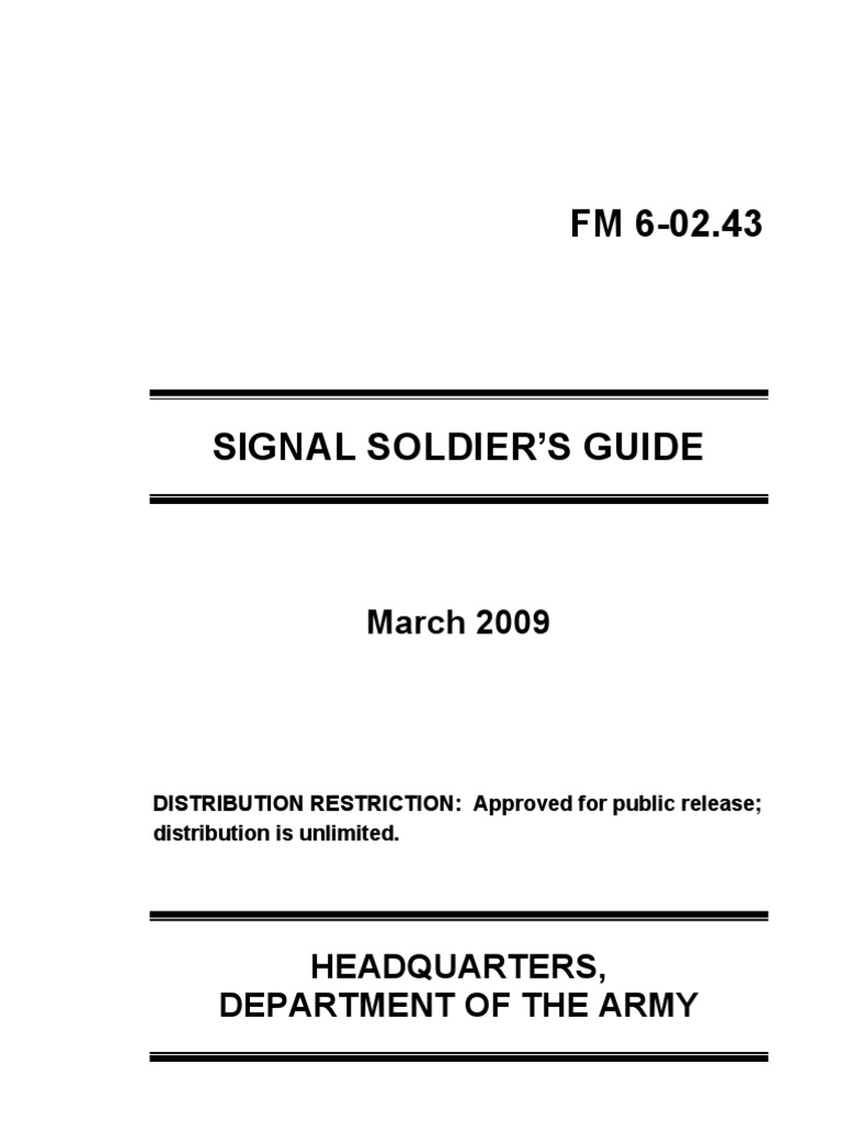 Signal Soldier's Guide | PDF | Staff (Military) | Brigade
