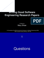 01-02 Writing Good Software Engineering Research Papers