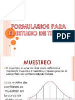 Formulario para El Estudio de Los Tiempos