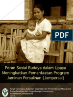 Download Peran Sosial Budaya dalam Upaya Meningkatkan Pemanfaatan Program Jampersal by Puslitbang Humaniora dan Manajemen Kesehatan SN135034979 doc pdf