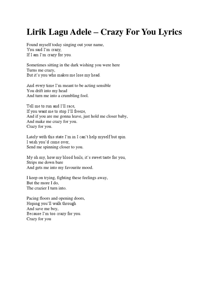 Lirik Lagu Adele