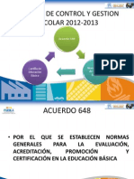 Pantallas Cartilla de Evaluacion 2012-2013