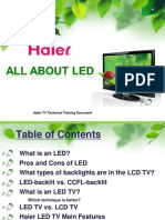 HAIER All About LED TVs Training Presentation PDF