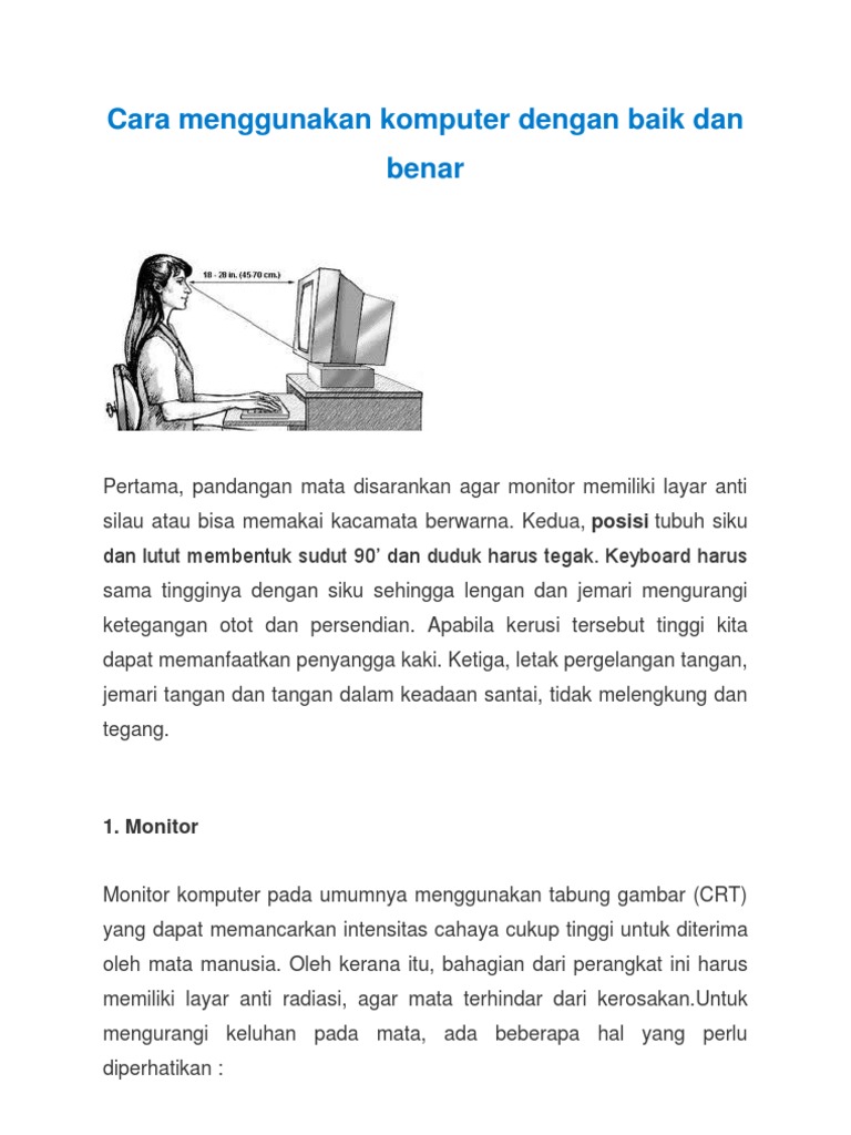 Cara Penggunaan Komputer Homecare24