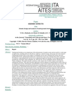 Seismic Design and Analysis of Underground Structures