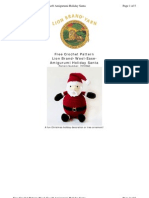 Free Crochet Pattern Lion Brand Wool-Ease Amigurumi Holiday Santa