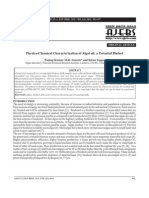 Physico-Chemical Characterization of Algal Oil - Kumar-2011 PDF