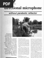 Directional Microphone Without Parabolic Reflector