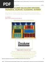 Download Atap Zincalume Galvalume Spandek Trimdeck Kliplok Cladding Bondek _ Harga Produk Galvalum Atap Per Meter m2 by Robert Candra Taruna SN135075153 doc pdf