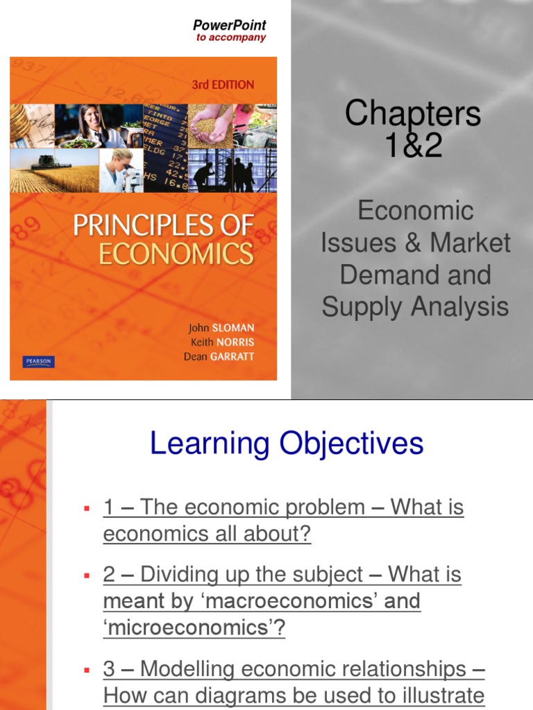 Chapters 1&2 Economic Issues & Market Demand and Supply Analysis PDF Economic Equilibrium