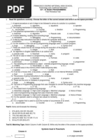 First Periodical Test Programming