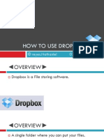 How to use Dropbox