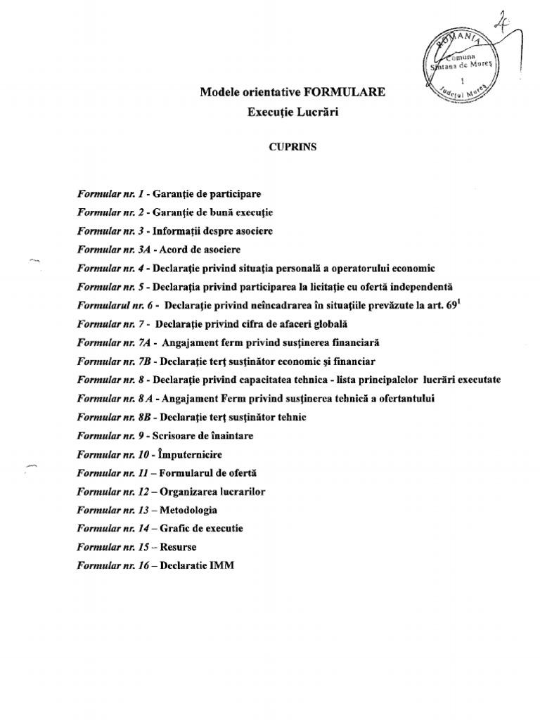 6 Modele Formulare | PDF