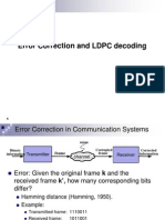 Error Correction and LDPC Decoding